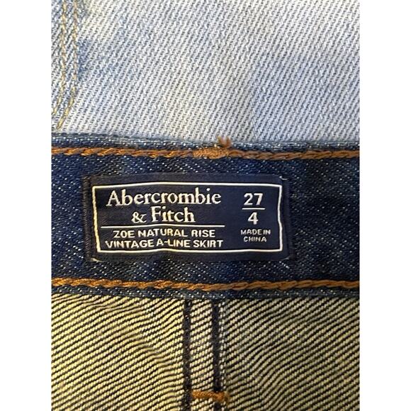 Abercrombie & Fitch Skirt Women's/Girls 27X4 Zoe Natural Rise Vintage A-Line - Picture 10 of 12